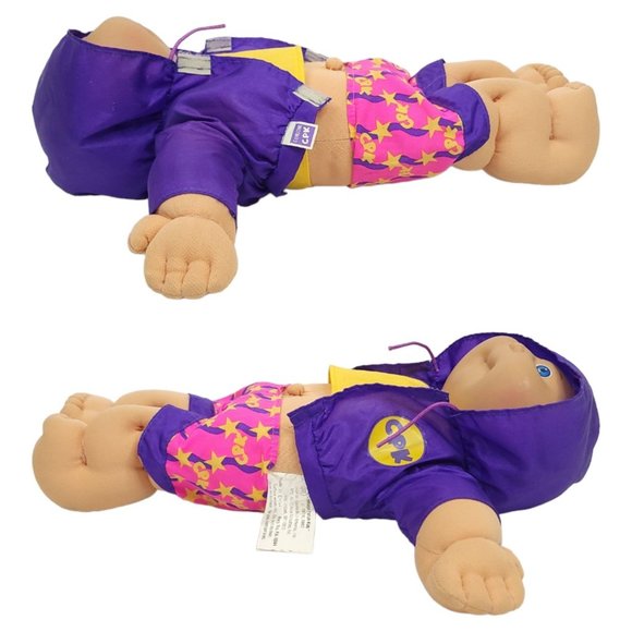 Vintage 1984 Coleco Cabbage Patch Kids Doll Board Shorts Windbreaker 13" Toy - Picture 6 of 10